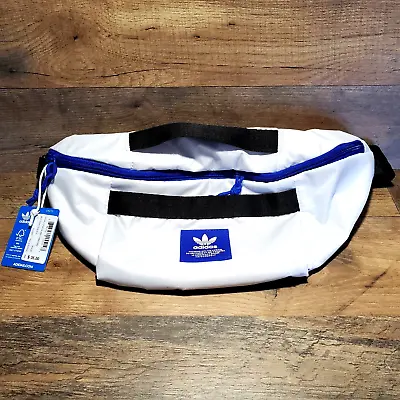 Adidas Originals Sport Hip Pack Waist Travel Bag White/Blue • $24.95