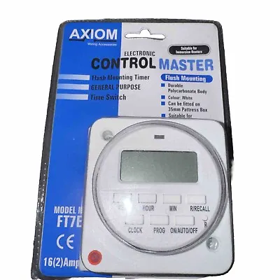 Axiom 16 Amp Electronic Control Master 7 Day Immersion Timer - FT7E • £14.88