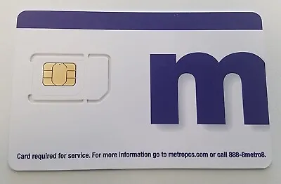 NEW Metro PCS 3-in-1 Postpaid/Prepaid 4G LTE 5G SIM Card Nano/Micro/Standard • $7.99
