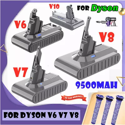 9500mAh Battery For Original Dyson V8 V7 V6 V10 SV10 SV11 SV12 Animal / Filters • $8.99
