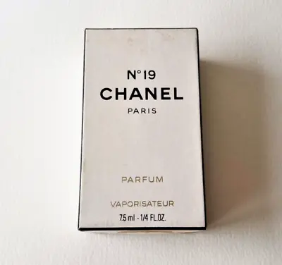 £122.90 • Buy CHANEL No 19 Parfum Vaporisateur (7.5 Ml/0.25 Oz), Vintage Formula, New Sealed