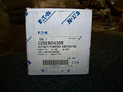 Eaton Definite Purpose Contactor 4 Pole Open Type New • $49.99