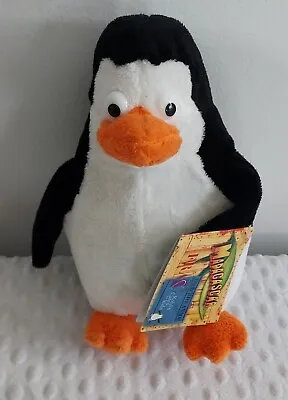 Madagascar Penguin Plush Stuffed Animal 10” 2005 Dreamworks Kohls Cares New Tags • $21.92