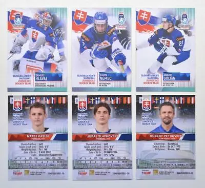 2021 BY Cards IIHF U20 World Championship Team Slovakia Pick A Card • $2.99