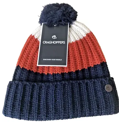 Craghoppers Womens Heather Beanie Hat Microfleece Insulated Bobble M/L CWC071 • £9.95