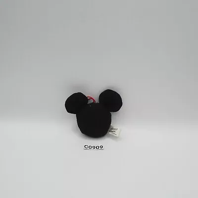 Mickey Mouse C0909 Black Head Runa Plush 2.5  Strap Mascot Toy Doll Japan • $7.14