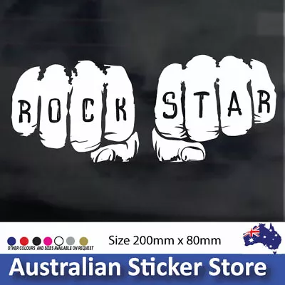 Rockstar-fists-car-sticker-decal-popular-JDM-Drift-Hoon-Ute • $5.95