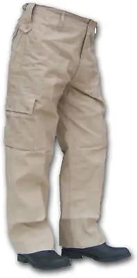 Army Trouser Mens US M65 Style Combat Military Cargo BDU Ranger Work Pants Beige • $21.28