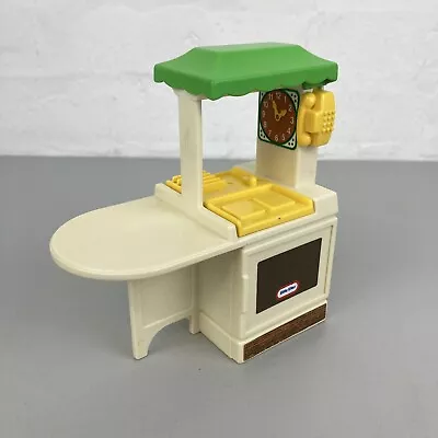 VINTAGE Little Tikes Place DOLLS HOUSE Miniature Toy Party Kitchen Unit Green • $23.42