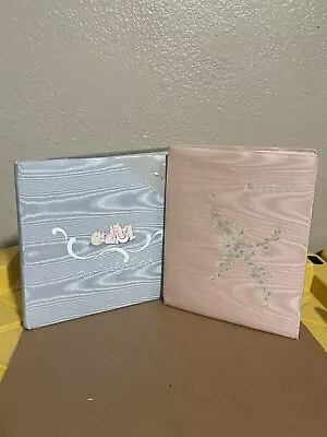 2 Vintage 1937 Rayon Covered Memory Baby Books • $15