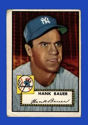 1952 Topps Set-Break #215 - Hank Bauer LOW GRADE (crease) *GMCARDS* • $3.25