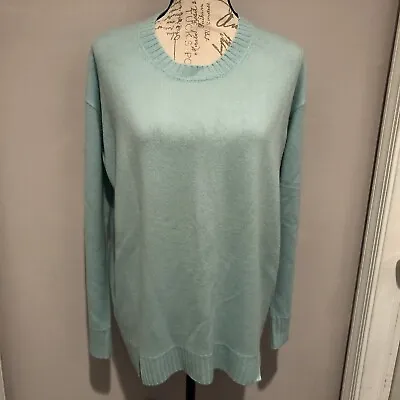 J Crew Italian Cashmere Over Sized Sweater Green Sz S • $64.99