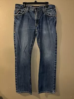 ARIAT FR Jeans Mens 34x32 Low Rise M4 Boot Cut Work Flame Fire Resistant Cowboy • $44.95