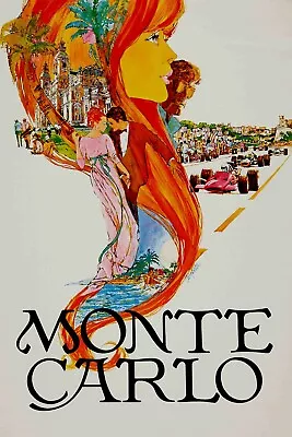 Races 1965 Monte Carlo Travel Poster Vintage Advertising Retro 5 Sizes To 20x30 • $21.95