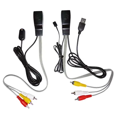 Composite RCA AV Audio Video Extender IR Infrared Repeater By Cat5e/6 Up To 100M • $18.99