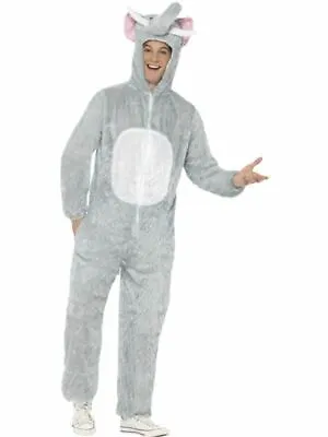 Mens Elephant Costume Safari Jungle Animal Book Week Stag Do Fancy Dress Party • £28.84