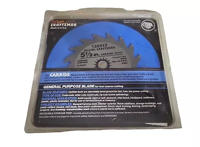 Sears Craftsman Carbide Circular Saw Blade 5 1/2  General Purpose 9-32513 • $19