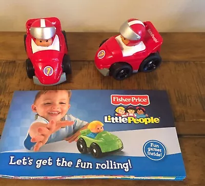 £7.95 • Buy 2 X Fisher Price Little People Wheelies Race Car Brand New In Packaging