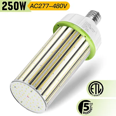 480V 250W LED Corn Light Bulb Industrial Warehouse High Bay Lamp Equiv. 800W HPS • $105.40