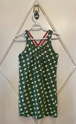 Morgan & Milo Girls Green Polka Dot Criss Cross Sundress 8 • $8