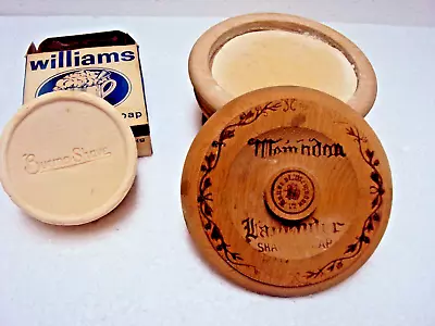 Vtg 'lot' Williams Box-empty; Burma Shave Soap; Wood Soap Container With Soap?? • $15.75