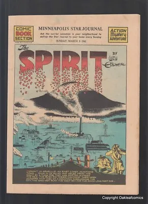 Spirit Weekly Newspaper Comic March 9 1941 VF Will Eisner Lady Luck • £118.74