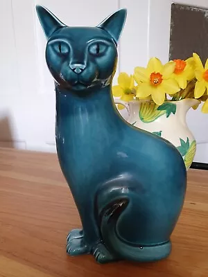 £40 • Buy Poole Pottery Cat Blue Large 29cm