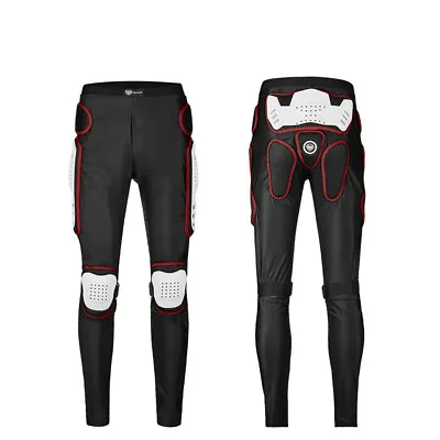 Hot Motorcycle Armored Pants Extreme Sport Hip Knee Leg Protective Gear Trousers • $38.69