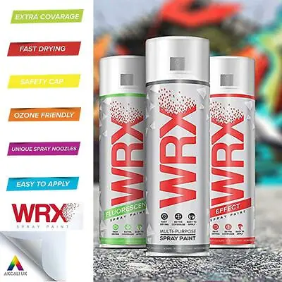 WRX Spray Paint Multi Purpose Aerosol Solvent Based Fast Drying 400ml • £29.99