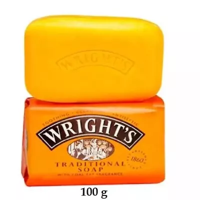 Wrights Coal Tar Soap 100g Bars Traditional Antiseptic All Skin Types Wright's • £52.99