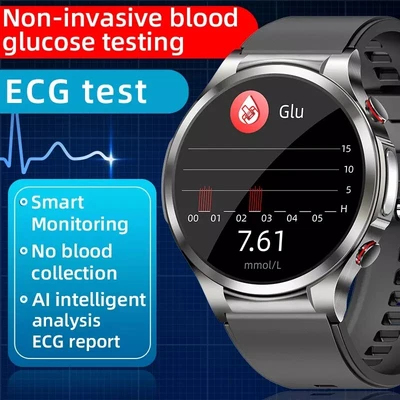 $104.38 • Buy Smart Watch Blood Sugar Body Temperature Heart Rate Health Watches ECG Monitor