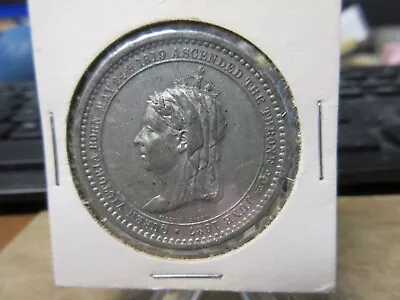 1887 GB / Queen Victoria Jubilee  50 Years Reign  Medal By Pinches London 36mm • $19.95