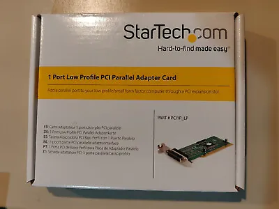 Startech Low Profile PCI Parallel Adapter Card PCI1P_LP • $19.99