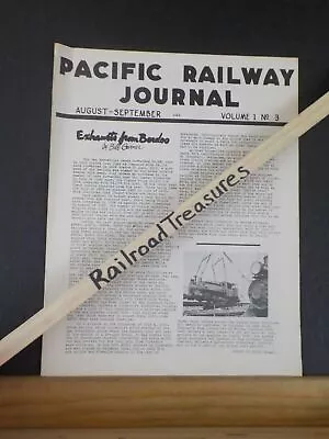 Pacific Railway Journal Vol 1 #3 August September San Bernardine • $10