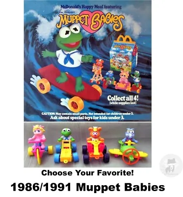 McDonald's 1986/1991 Vintage Muppet Babies-Pick! • $7