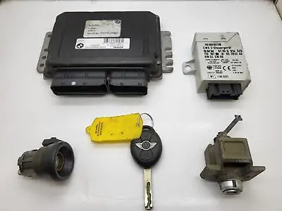 MINI R50 2004 ONE W10B16A Manual 1.6L Petrol Engine ECU Key Kit EWS 3 7547276 • $134.41