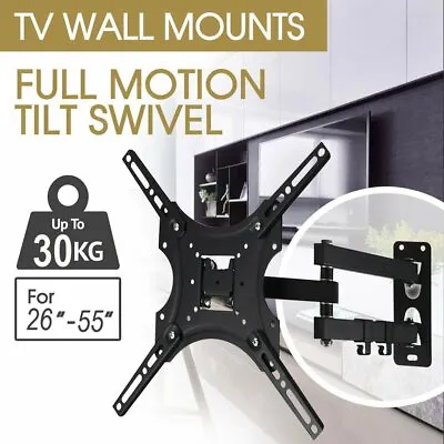 TV Wall Bracket Mount Tilt Swivel For Sony 26 30 32 35 37 40 42 43 50 52 55 Inch • £13.29