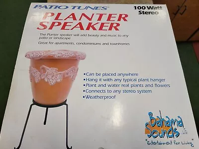 Planter Speaker 100 Watt Stereo  Patio Tunes • $45
