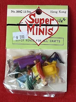 Nativity Figures Vintage Super Minis 12 Piece Nativity Set 2” • $16