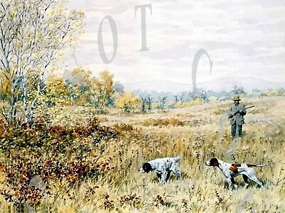 Antique Repro Photo Print  A B Frost Quail Hunting English Setter & Pointer • $11.99