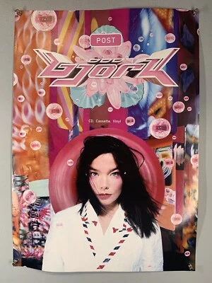 £142.50 • Buy Bjork Poster Vintage Original Record Store Double Sided Elektra Promo  Post 1995