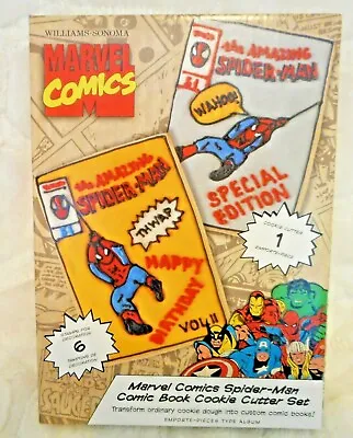 2011 Williams Sonoma Marvel Comics Spider-man Comic Book Cookie Cutters Set New • $8.99