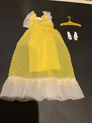 Vintage Mattel Barbie Best Buy - Yellow Polka Dot Dress & Shoes Vgc • $65