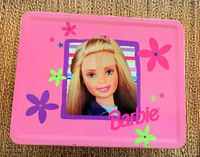 1998 BARBIE Metal Tin Lunch Box 6 X 8 Inches • $14.95