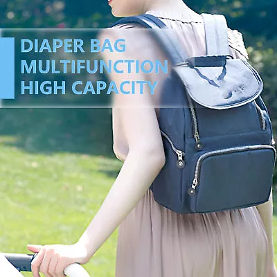 Multi-Functional Diaper Bag Travel Waterproof Nylon Fashionable Backpack Baby • $34.73