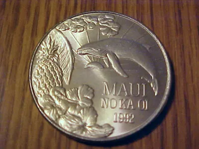 1992 Maui Souvenir Trade Dollar  The Valley Isle  Uncirculated • $5.99