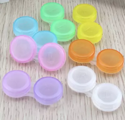 Contact Lens Case Box Travel Kit Range Of Colours Marked Right And Left • £2.65