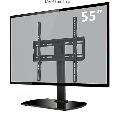 Table Top TV Stand With Swivel Mount For Most 27-55 Inch Plasma Flat Screen TVs • $39.99