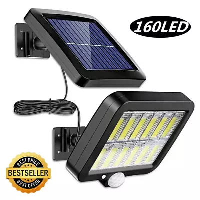 90000LM Solar Wall Light Motion Sensor 160-COB Garden Security Street Yard Lamp • $11.90