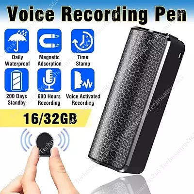  Digital Spy Voice Activated Recorder Mini Hidden Audio Recording Device 16/32GB • $51.25